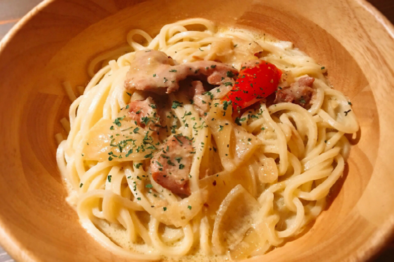 グリーンカレーパスタ